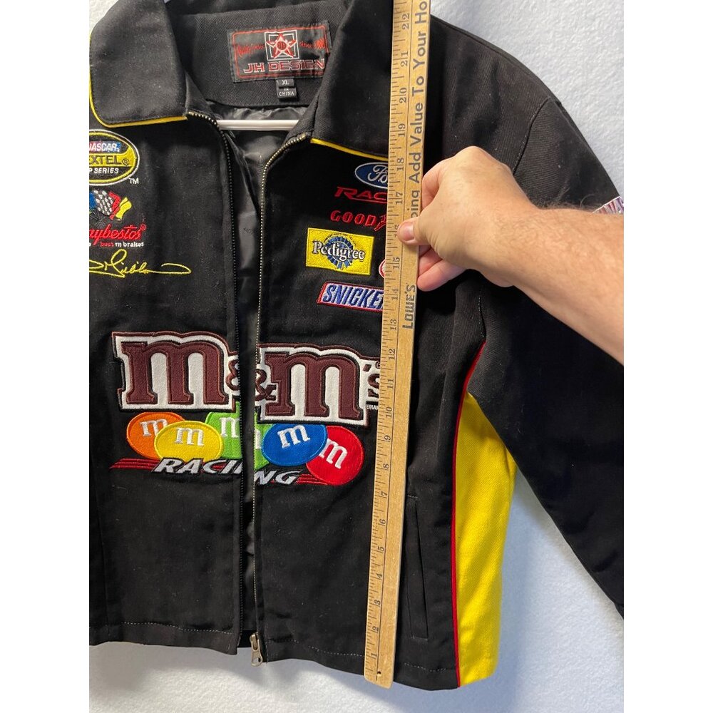 Vintage Nascar M&M Racing Team Jacket #38 Jeff Hamilton Designs Size XL - Picture 10 of 14
